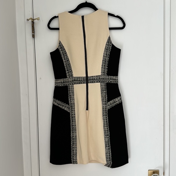 ♻️DONATED DEC. 2023♻️ 
Milly Black/White tweed sleeveless dress size 8 - Picture 5 of 11